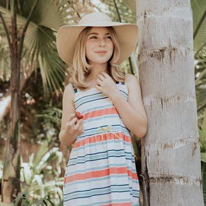 Jean Bourget Striped Dress